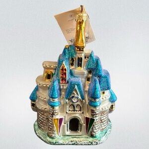 1998 Christopher Radko Cinderella Castle Ornament Disney Parks Exclusive w/Tag